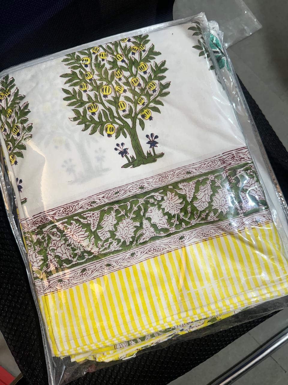 Govind Exports Mughal Print Cotton Bedsheets